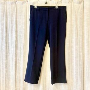 Ann Taylor Sophia Straight Leg Pant 12 Navy Blue